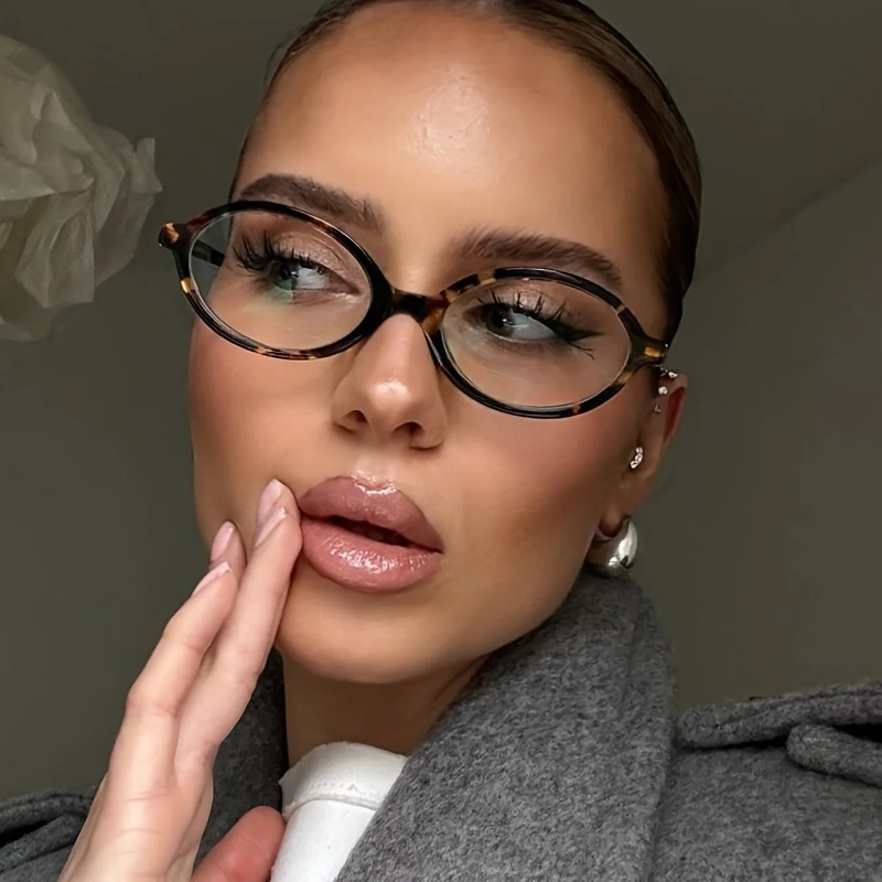 Women'S Fashion Eyeglasses - Occhiali da Sole Ovali Vintage Donna,