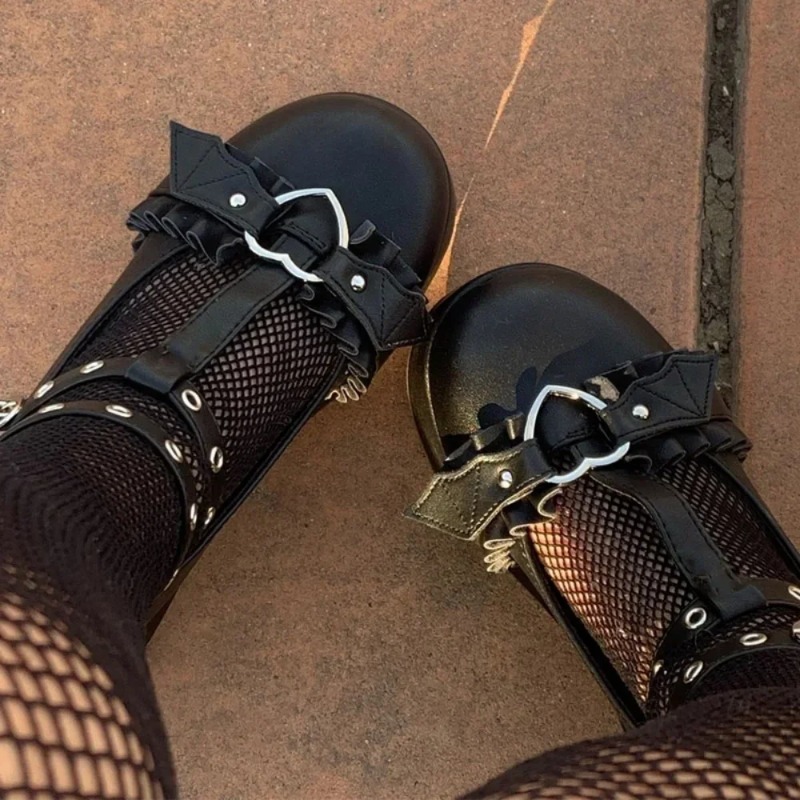 Women'S Fashion Walking Shoes - Nuove Scarpe Mary Jane con Zeppa
