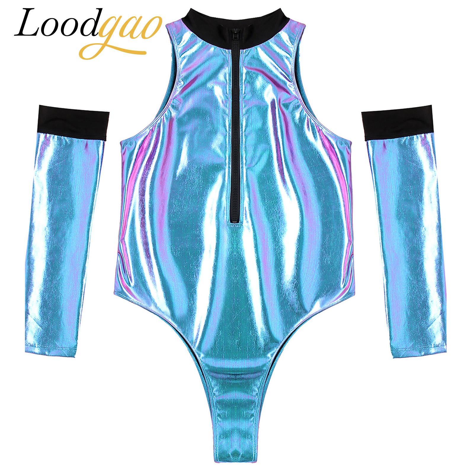 Sleeveless Jumpsuit - Costume da Alieno in Pelle Verniciata