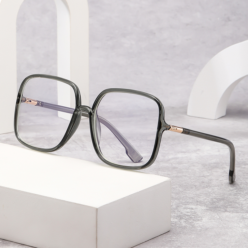 Women'S Fashion Eyeglasses - Occhiali Oversize Quadrati Anti-Luce Blu per