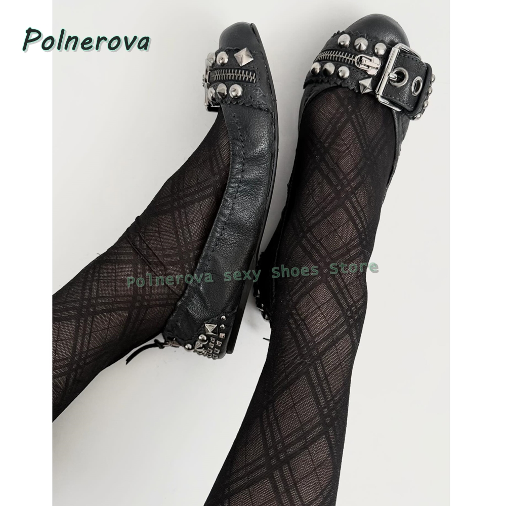 Women'S Fashion Walking Shoes - Scarpe Mary Jane con fibbia a