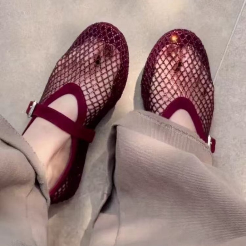 Women'S Fashion Walking Shoes - Sandali Baotou con strass intagliati da
