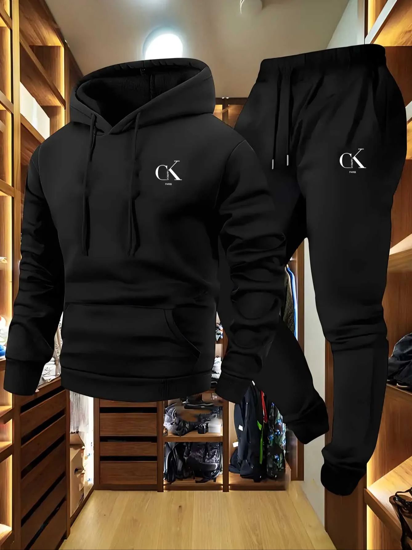 Women Fashion Images - Completo Set Tuta Felpata Lusso Oversize