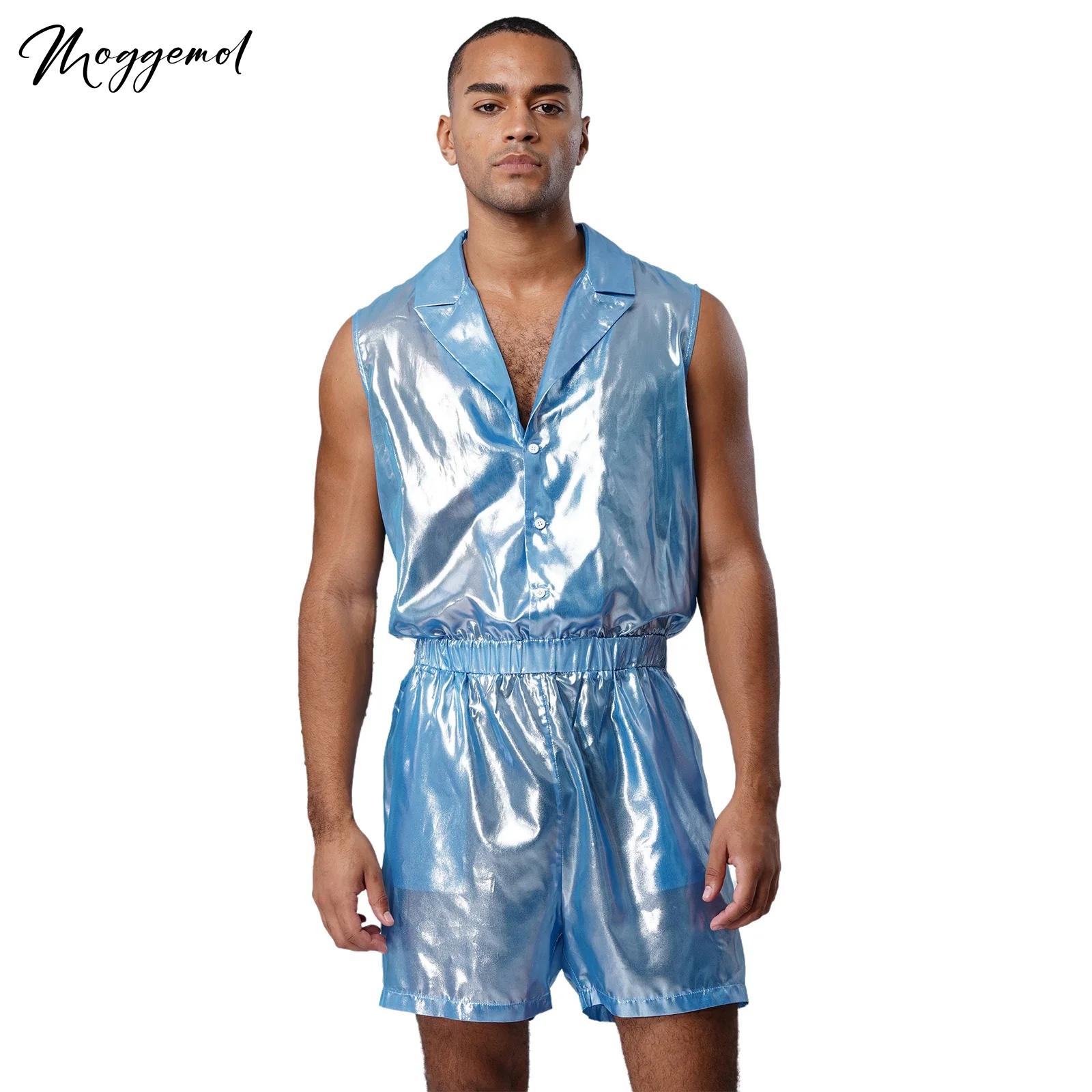 Tuta da uomo in chiffon metall - Sleeveless Jumpsuit recensione e prezzo