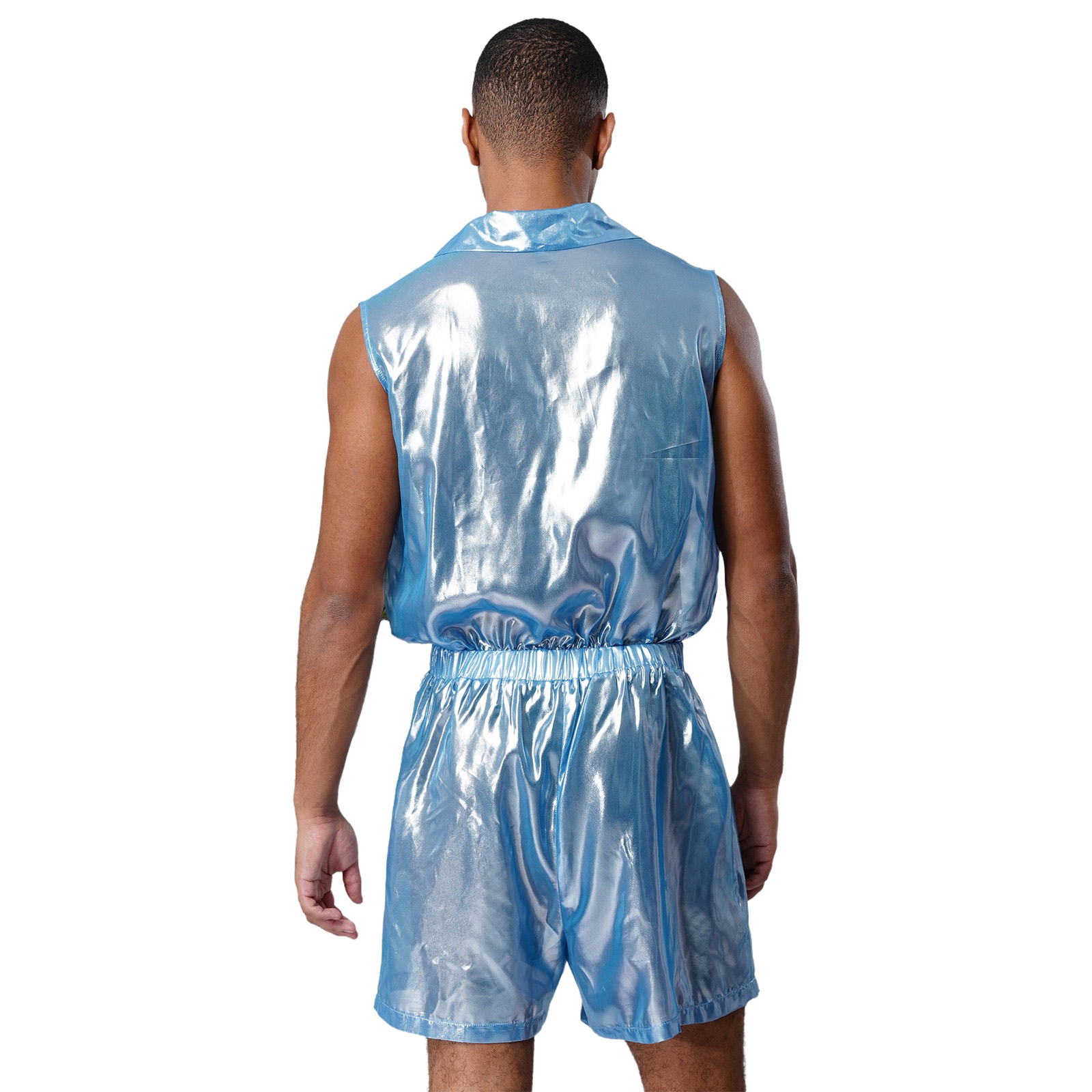 Tuta da uomo in chiffon metall - Sleeveless Jumpsuit recensione e prezzo