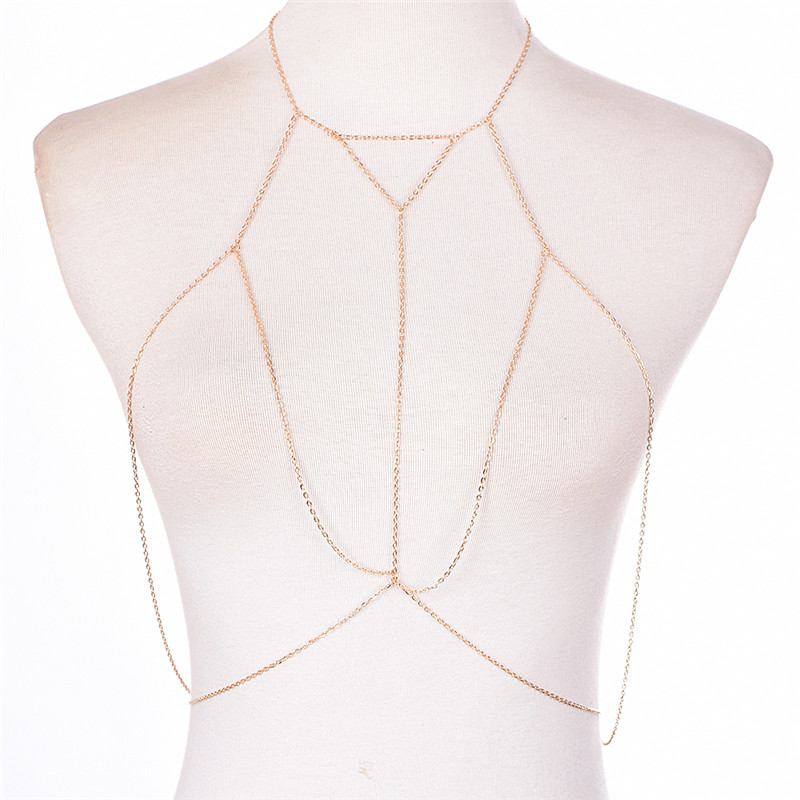 Oro argento moda catena a magl - Women'S Fashion Harness recensione e prezzo