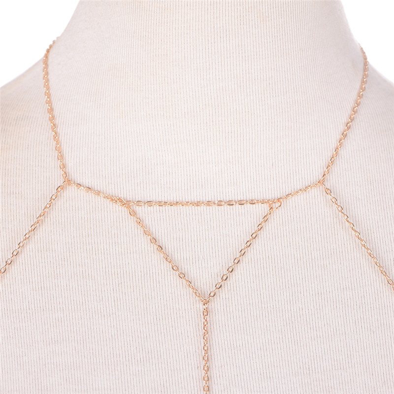 Oro argento moda catena a magl - Women'S Fashion Harness recensione e prezzo