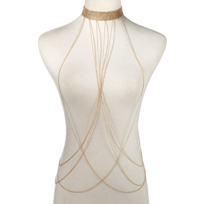 Catena per il corpo color oro  - Women'S Fashion Harness recensione e prezzo