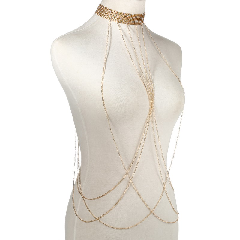 Catena per il corpo color oro  - Women'S Fashion Harness recensione e prezzo