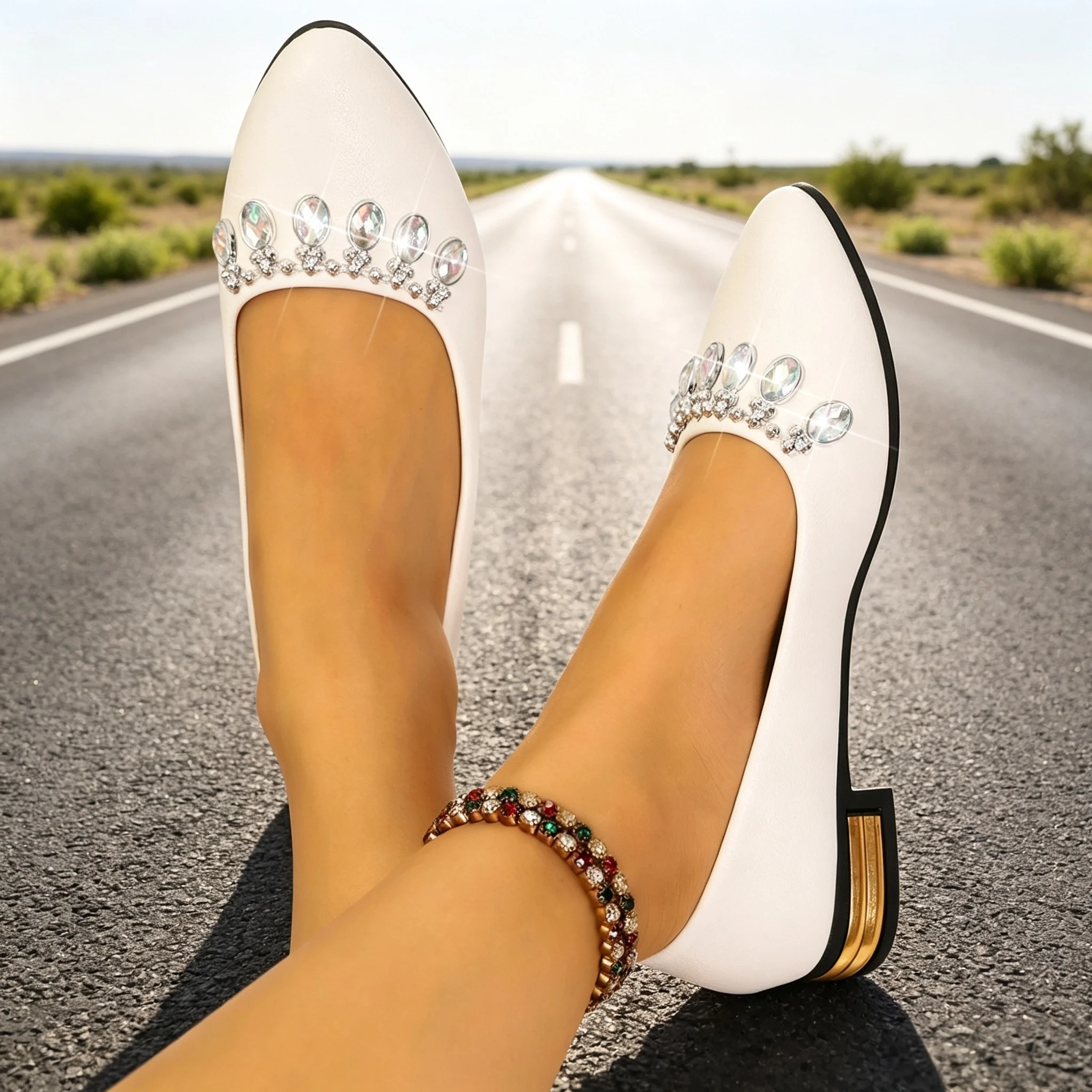 Scarpe Basse da Donna a Punta, - Women'S Fashion Walking Shoes recensione e prezzo