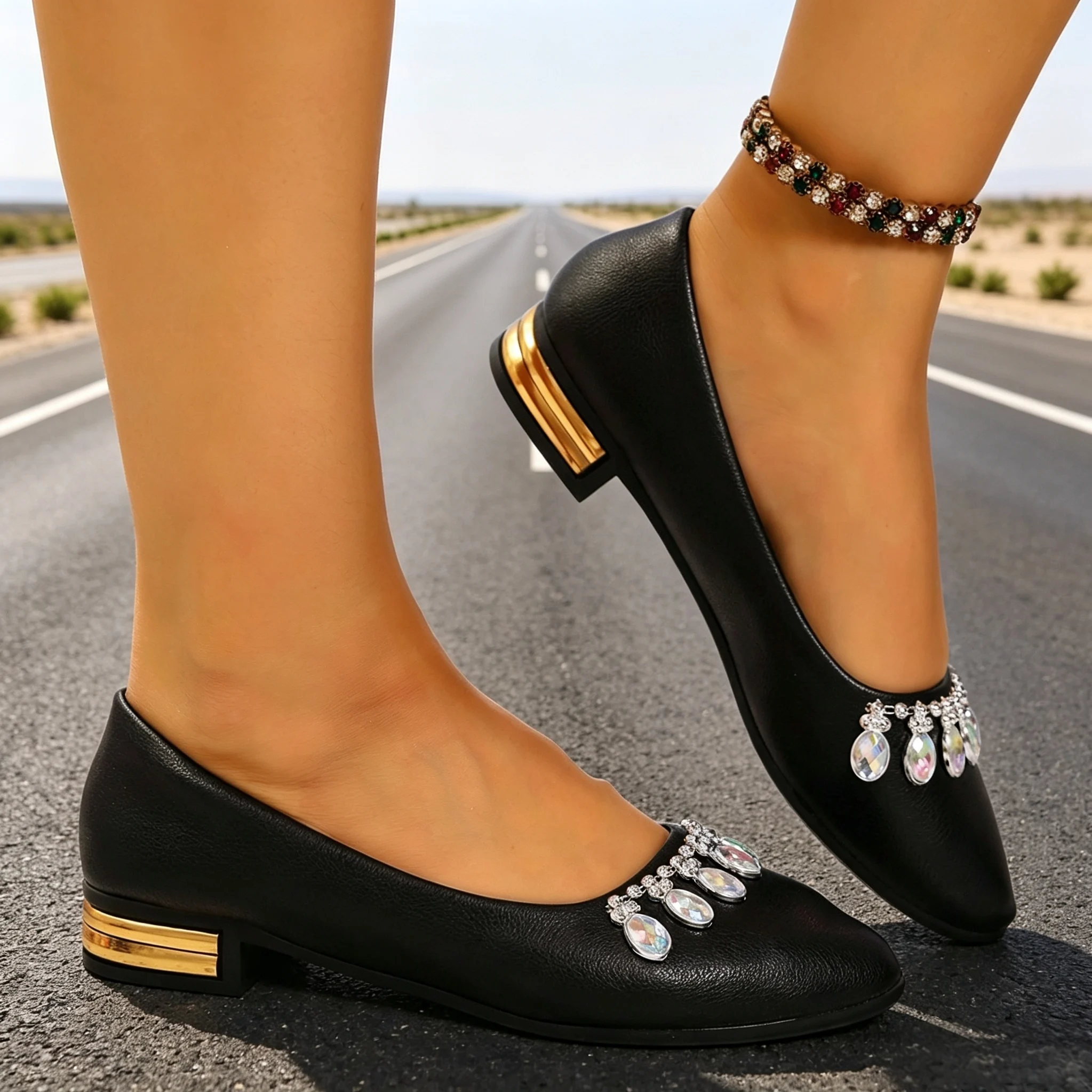 Scarpe Basse da Donna a Punta, - Women'S Fashion Walking Shoes recensione e prezzo