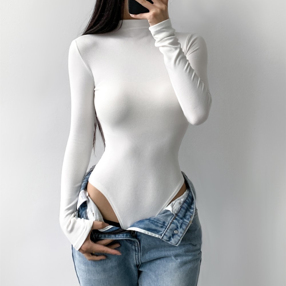 Tuta Corta da Donna in 4 Color - Turtleneck Bodysuit recensione e prezzo